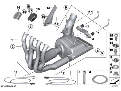 Caja servo colector Bmw S1000 RR 2021 - 2025