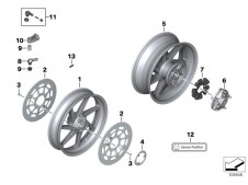 Porta coronas Bmw S1000 RR 2021 - 2025
