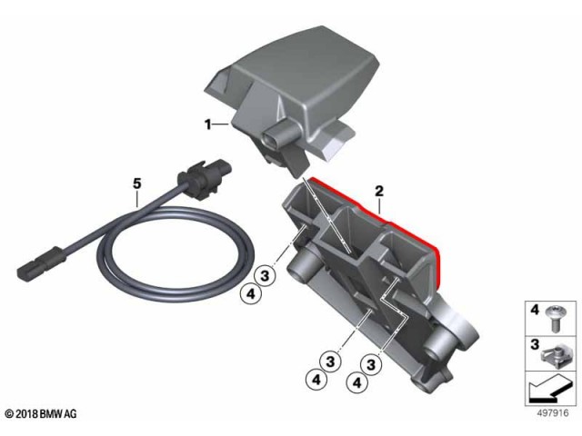 Piloto matricula led Bmw S1000 RR 2021 - 2025