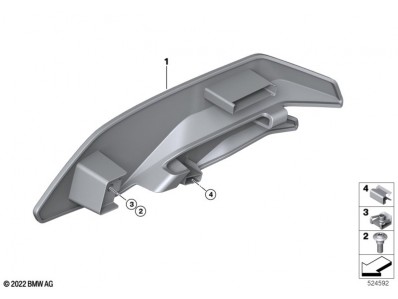 Embellecedor carenado superior derecho Bmw S1000 RR 2021 - 2025