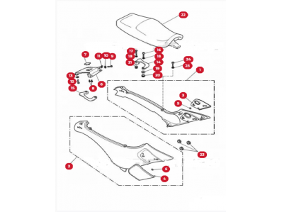 Asiento TRIUMPH TROPHY 900 1998-2002  recambios para moto