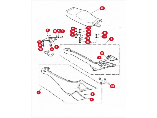 Asiento TRIUMPH TROPHY 900 1998-2002  recambios para moto