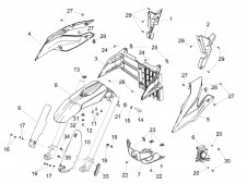Aleta delantera Aprilia SX 125 2021 - 2024