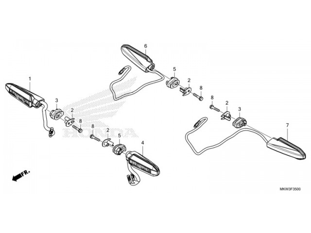 Intermitente delantero izquierdo Honda NC 750 X DCT 2021 - 2024