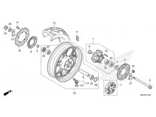 Corona abs trasera Honda NC 750 X DCT 2021 - 2024