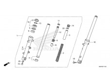 Barra completa derecha Honda NC 750 X DCT 2021 - 2024
