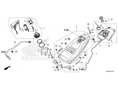 Depósito gasolina Honda NC 750 X DCT 2021 - 2024