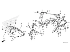 Embellecedor clausor Honda NC 750 X DCT 2021 - 2024