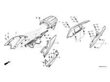 Cacha interior izquierda Honda NC 750 X DCT 2021 - 2024