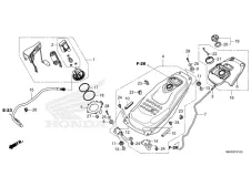 Depósito gasolina cubierta Honda NC 750 X DCT 2021 - 2024