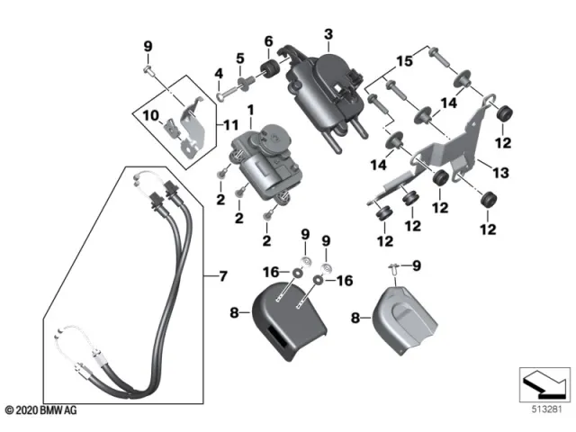 Servo motor válvula escape