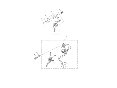 Cerradura clausor Triumph Bonneville 865 2009 - 2014