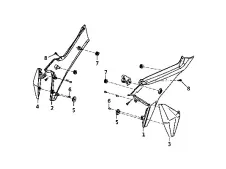 Embellecedor chasis derecho Keeway Keeway RKS 125 2024 - 2026