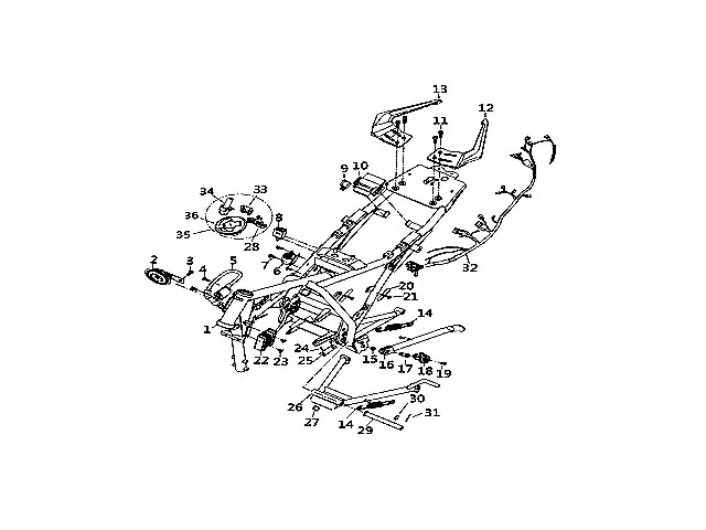 Interruptor pata cabra Keeway Keeway RKS 125 2024 - 2026