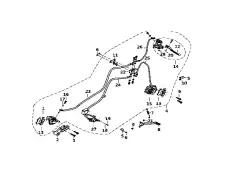 Pedal freno trasero Keeway Keeway RKS 125 2024 - 2026