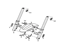 Barra completa izquierda Keeway Keeway RKS 125 2024 - 2026