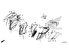 Aireador izquerdo Honda CB500F 2022 - 2024