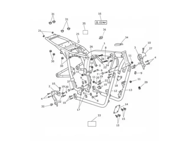 Cuna motor izquierda Triumph Bonneville 865 2009 - 2014