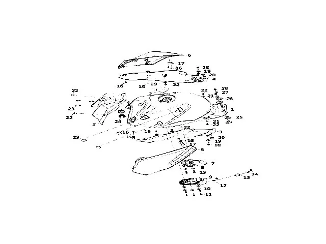 Cubre deposito izquierdo Keeway Keeway RKS 125 2024 - 2026