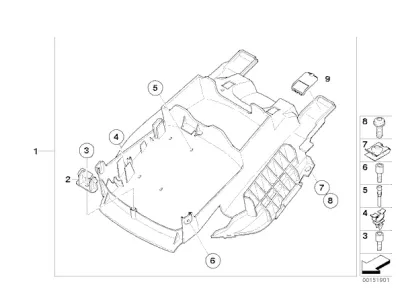 Aleta pase rueda superior K 1200 S 2003 - 2008