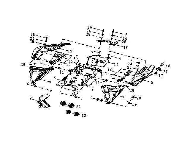 Cacha derecha Voge 650 DSX Euro 5 2022 - 2026