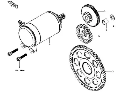 Pinon doble de motor arranque Voge 650 DSX Euro 5 2022 - 2026