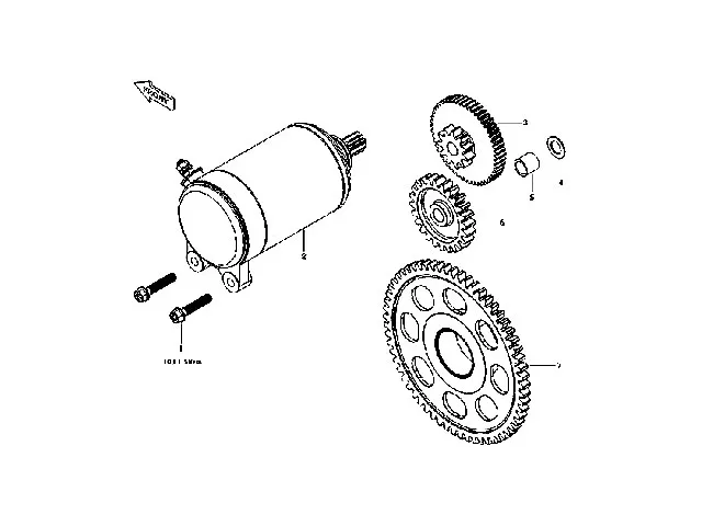 Pinon doble de motor arranque Voge 650 DSX Euro 5 2022 - 2026