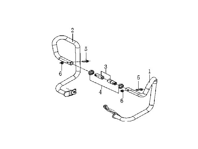 Defensa motor izquierda Voge 650 DSX Euro 5 2022 - 2026