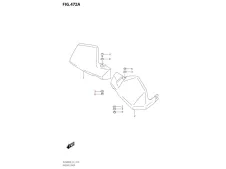Cubre manetas izquierdo Suzuki DL V-Strom 650 2021 - 2025