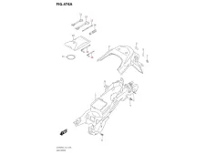 Aleta porta matricula Suzuki DL V-Strom 650 2021 - 2025