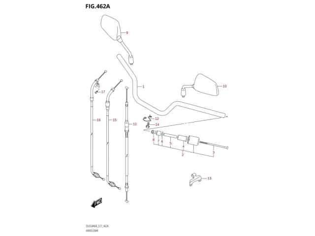 Contrapeso Suzuki DL V-Strom 650 2021 - 2025