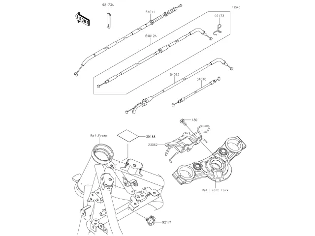 Cable embrague Kawasaki Z650 2020 - 2025