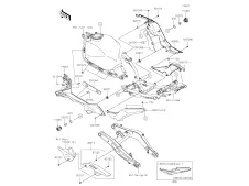 Cacha izquierda Kawasaki Z650 2020 - 2025