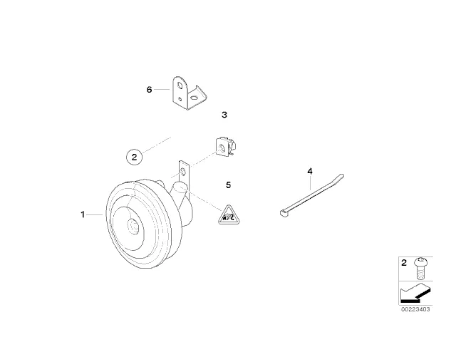 Claxon Bmw R 1200 RT 2003 - 2009