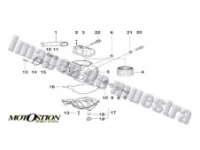 Deposito gasolina azul HONDA VFR 750 1994-1997  moto