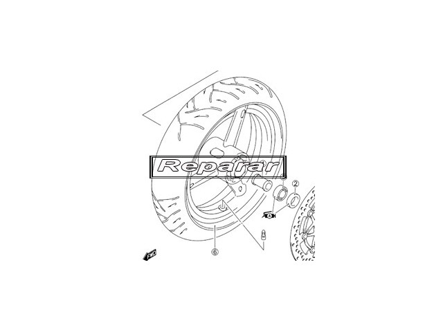 Rueda delantera reparar HONDA XL 200 1979-1983  desguace motos