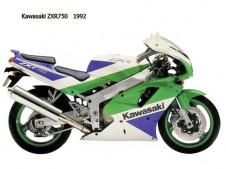 Colin cubre asiento amarillo KAWASAKI ZXR 750 1992-1993  recambio moto