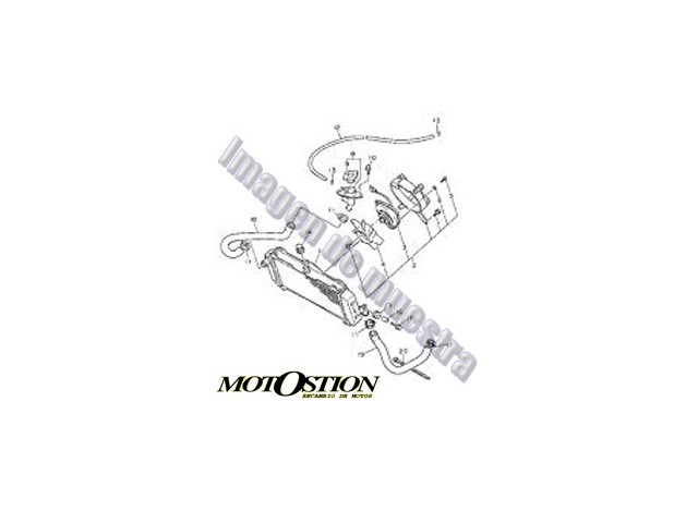 Reparacion radiador agua HONDA CB 1000 1981-2003  moto