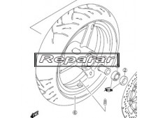 Rueda trasera reparar RIEJU DRAC 50 1988-1999  desguace motos