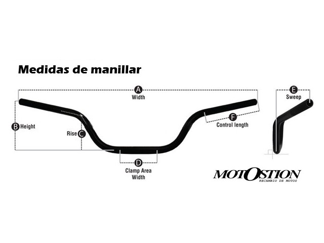 Manillar KYMCO XCITING 500 R ABS 500 2007-2012  recambio moto