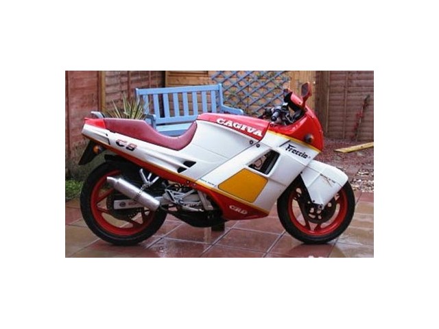 Estribera delantera izquierda CAGIVA FRECCIA 125 1987-1988  despiece de moto