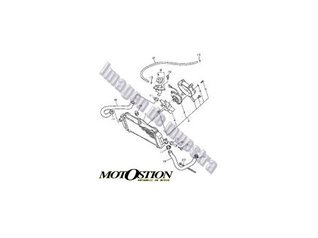 Eje rueda delantera YAMAHA TZR 125 1987-1989  repuestos de motos