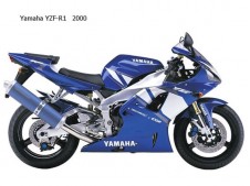 Eje rueda trasera YAMAHA R1 1000 2000-2001  despiece de moto