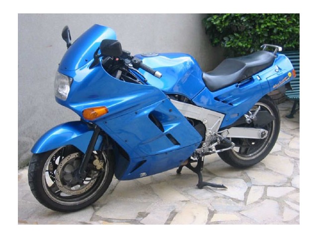 Cacha derecha azul blanca KAWASAKI ZX 10 1000 1988-1990  motodesguace