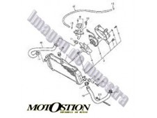 Eje rueda delantera HONDA CRM 75 1989-1994  recambio moto