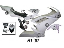 Carenado Circuito yamaha yzf-r1 2007-08
