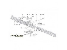 Quilla fibra nueva blanco eco LACOMOTO zx10 r 1000 cc 2008 - 2009