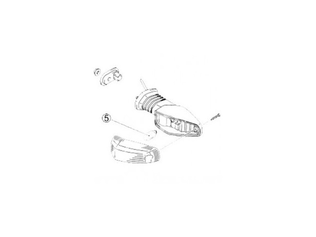 intermitente trasero izquierdo nuevo vic vicma er 600 2009 2011