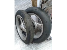 Kit ruedas supermotard usado completo MOTOSTION LLANTAS DE COMPETICION  -