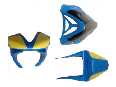 Kit carenados fibra usados azul MOTOSTION R1 1000 2000-2001  recambios para moto